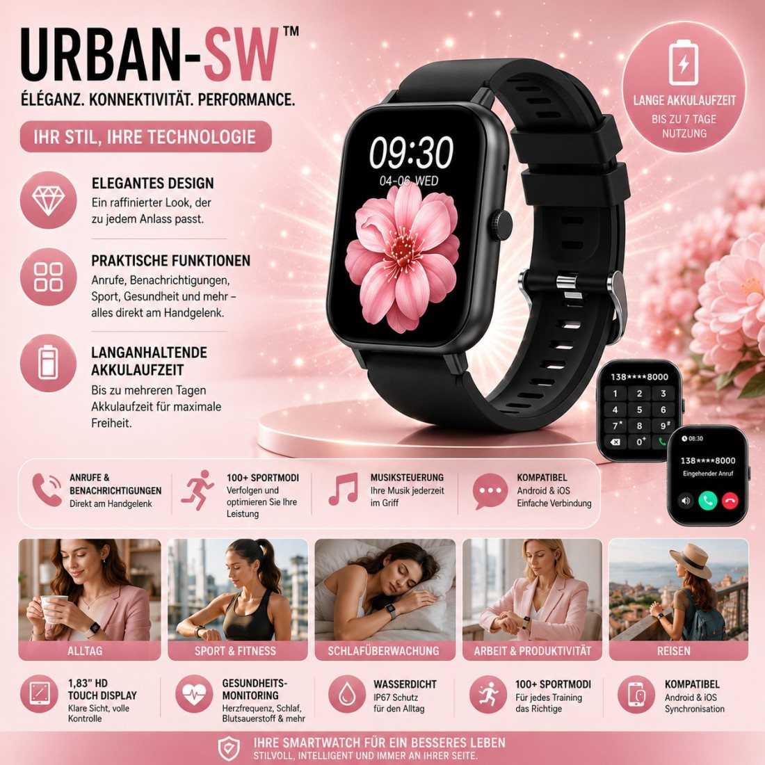 Urban-SW™ - Elegante Connected Watch