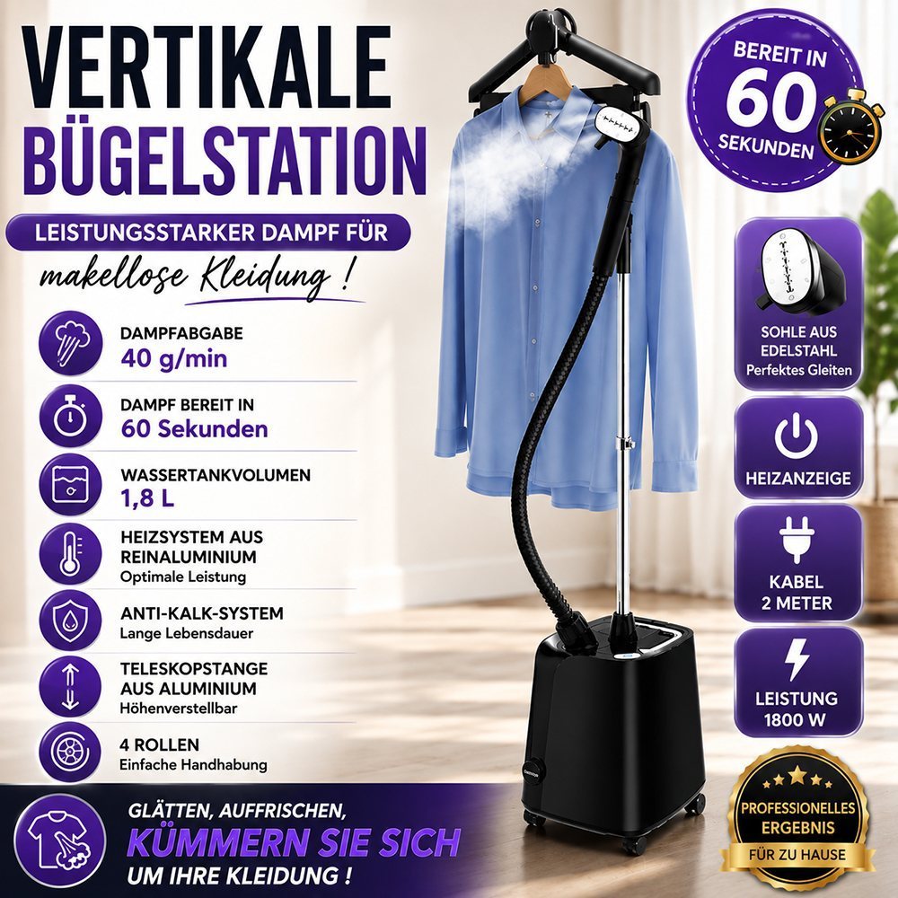 Vertikale Dampfstation