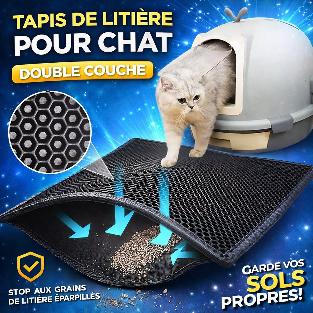 Vorleger für Katzenstreu - Doppellagig