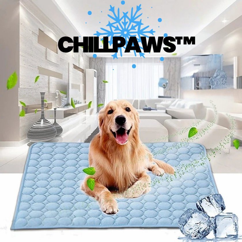 ChillPaws™ – Tapis Rafraîchissant Lavable pour Chiens et Chats (100 x 70 cm)