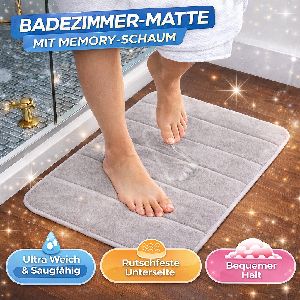 Formgedächtnis Badematte