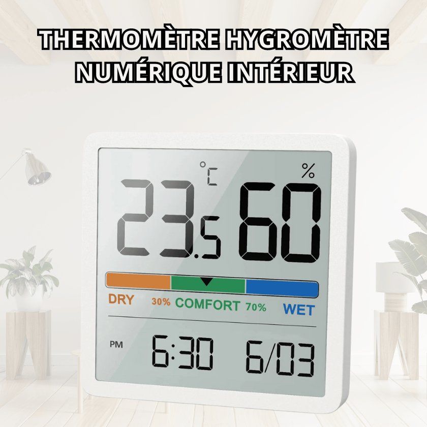 Digitales Thermometer und Hygrometer für Innenräume