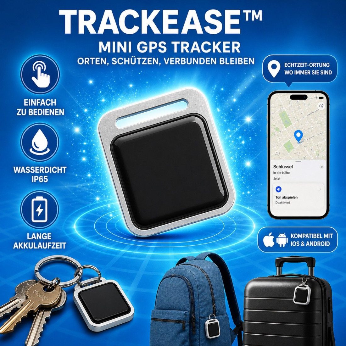 TrackEase™ - Mini-GPS-Tracker