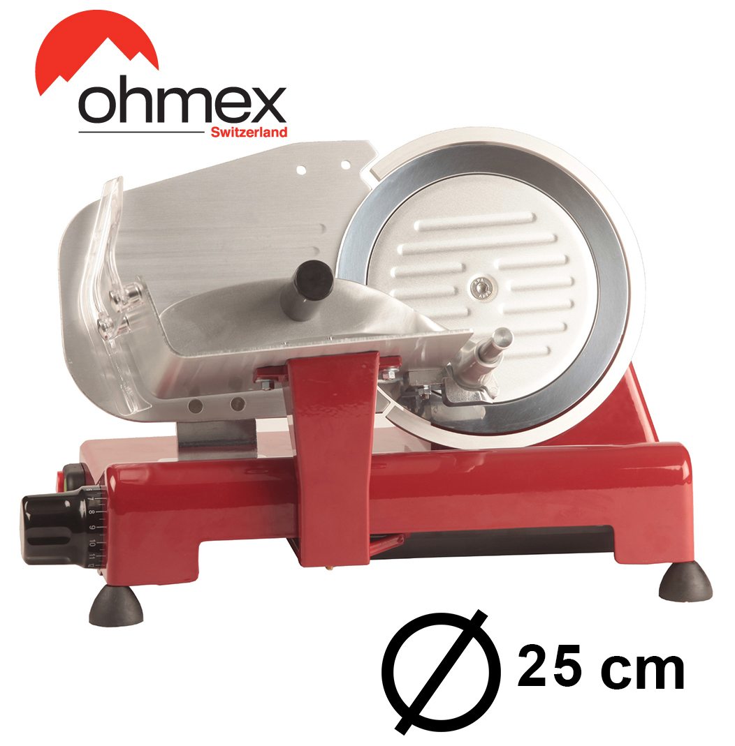 Professionelle italienische Aufschnittmaschine LUSSO Ø25 cm