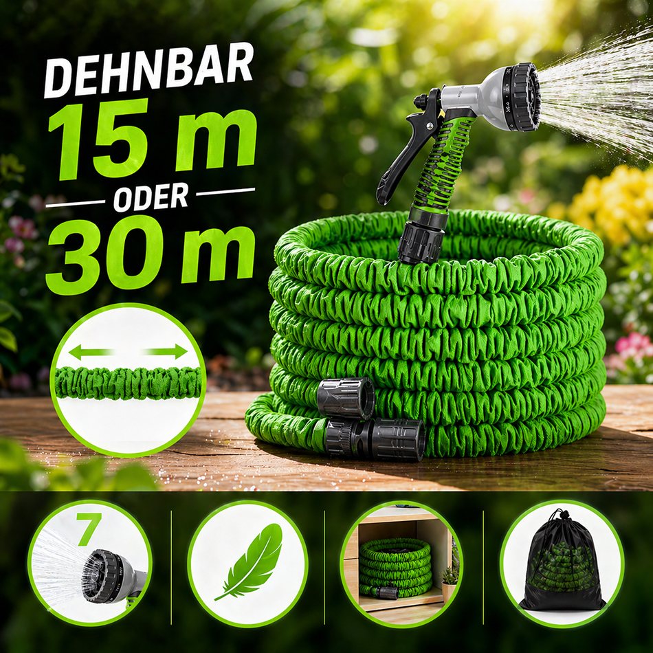 Dehnbarer Bewässerungsschlauch