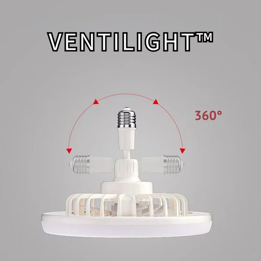 Ventilight™ - Schwenkbarer Deckenventilator mit integrierter Beleuchtung