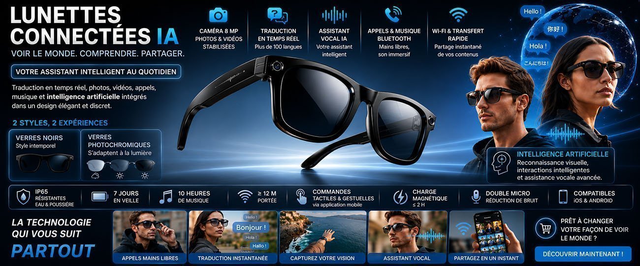 Lunettes connectées IA