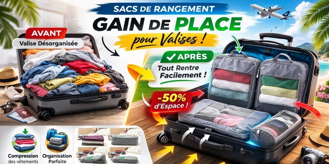 Sacs de Rangement Gain de Place pour Valises