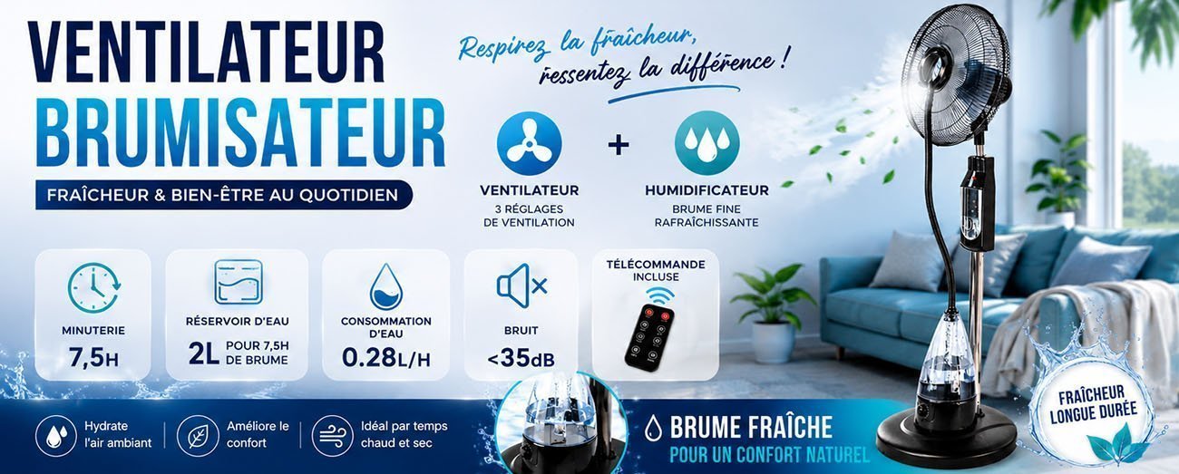 Ventilateur Brumisateur